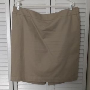 Beige Pencil Skirt